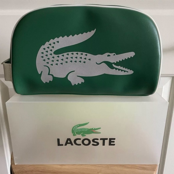 Lacoste Other - Brand new authentic w tags Lacoste toiletries bag green🟢